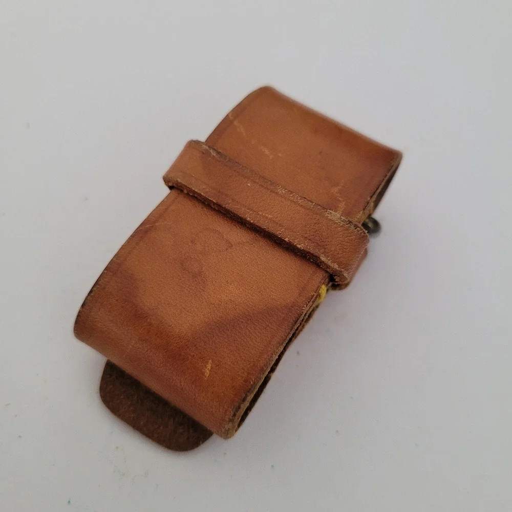 Louis Vuitton Vintage Vachetta Leather Luggage Tag Replacement Strap Brown
